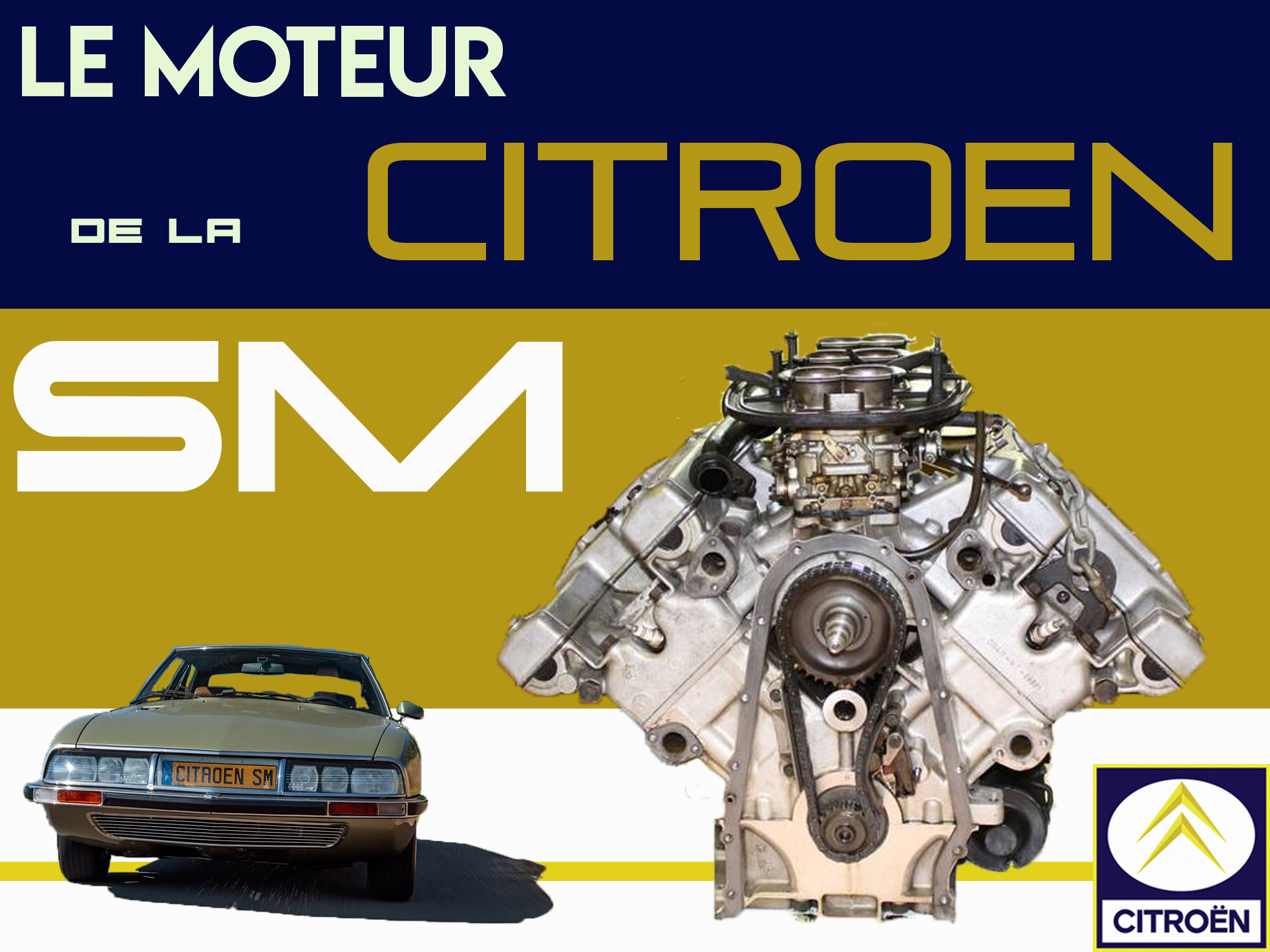Le moteur de la Citroën SM - Embiellage Collector